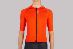 Prime Tangerine merino cycle jersey