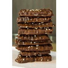 Chocolate: Toffee sesame seeds &. Almonds - baked delights - chocolates