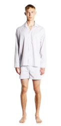 NO 5 Pyjama Set | Slate Stripe