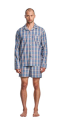 Clothing: NO 5 Pyjama Set | Teal Plaid