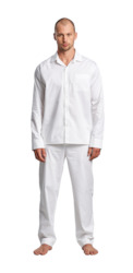 NO 4 Pyjama Set | White Cotton