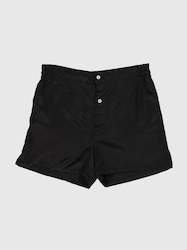 Clothing: NO 3 Shorts | Black Silk