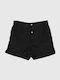 NO 3 Shorts | Black Silk
