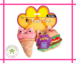 Store-based retail: Pet One Puppy Toy - Fast Food Assorted