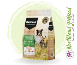 FREE TREATS with 7kg or Larger -- BlackHawk Grain Free Chicken Adult