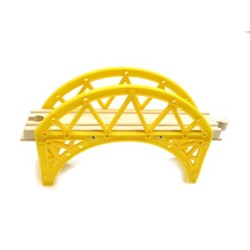 Yellow railway bridge (716) - train sets &. Vehicles wooden toys