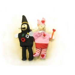 2-pack finger puppets (a) wooden toys
