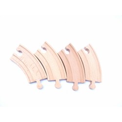 Toy: 4-pack short curved tracks (0) - train tracks - train sets &. Vehicles wooden toys