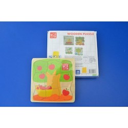 4-layer growth puzzle (108a) wooden toys