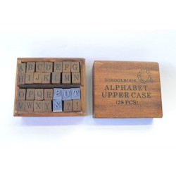 Toy: Alphabet stamps set - upper case (513U) Wooden Toys