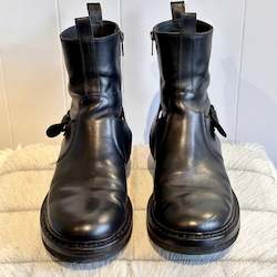 Clothing: Ann Demeulemeester  Back Buckle Boot - SIZE 41