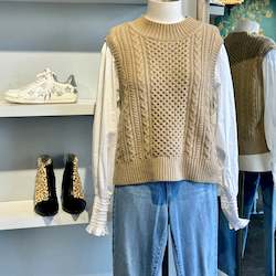 Clothing: Sea NY Cable Knit Top - SIZE M
