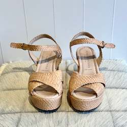Pons Quintana Alicia Woven Wedges -SIZE 37