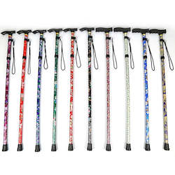 Telescopic Walking Sticks Collapsible Cane Trusty Running Canes Folding Hiking T…