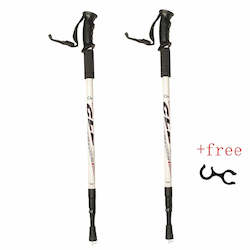 Walking Sticks: 2Pc/Pair 135CM Walking Stick Trekking Aluminum Alloy Climbing Stick