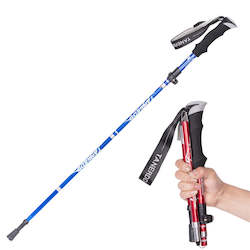 Multifunction Walking Stick Trekking Poles Telescopic Fold Crutches Hiking Stick…