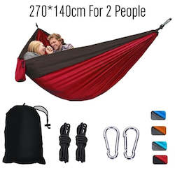 Tents Hammocks: Nylon Colour Matching Hammock Outdoor Camping Ultra Light Portable Hammock for Double Person