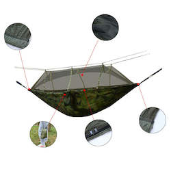 Outdoor Camping Hammock 1-2 Person Go Swing With Mosquito Net Hanging Bed Ultralight