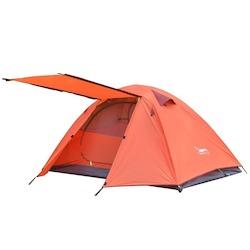 2-3 People Camping Tent, Aluminum Poles Outdoor Travel Double Layer Waterproof Windproof Lightweight