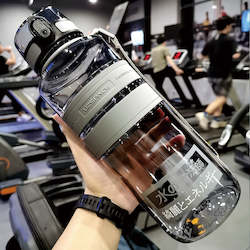 Water Bags Bottles: 1L 1.5L 2L Sports Water Bottle Large Capacity Fitness Outdoor Eco-Friendly Plastic Portable 500ml