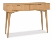 Coastal oak console table