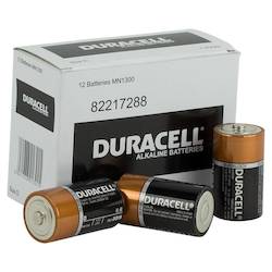 Duracell Coppertop D size battery Bulk box of 12