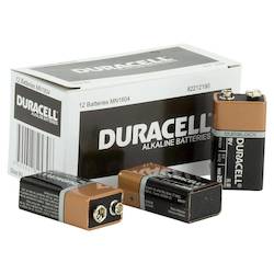 Duracell Battery : Duracell Coppertop 9V Battery Bulk box of 12