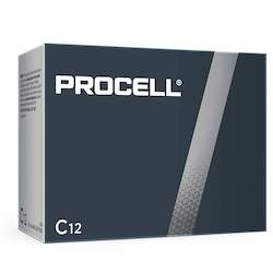 Procell-Duracell 1.5V C Bulk Box of 12