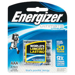 Energizer Industrial: Energizer Lithium AAA 4 Pack