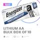 ENERGIZER LITHIUM BATTERY BULK AA Box of 10