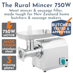 The Rural Meat Mincer & Sausage Stuffer 750W