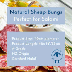 Natural Sheep Bungs 10 pack. Min 14"/35cm long.