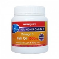 Health supplement: Nutra-Life Omega 3 Fish Oil 1500mg 180 Capsules