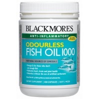 Health supplement: Blackmores odourless fish oil 1000mg 400 cap