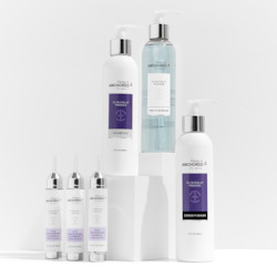 Women's: COMPLETE KIT FOR WOMENThree HairAnchoring Essences Plus Pre-Cleanser, Shampoo, Conditioner 