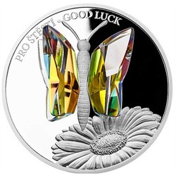 Crystal coin - good luck