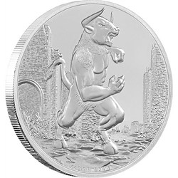 Creatures of greek mythology - minotaur silver coin