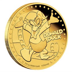 Disney 1/4 oz gold coin - donald duck