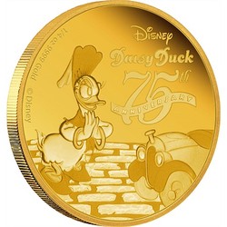 Coins: Disney 1/4 oz gold coin - daisy duck 75th anniversary