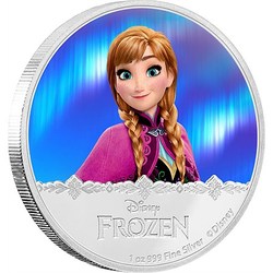Coins: Disney frozen silver coin - anna