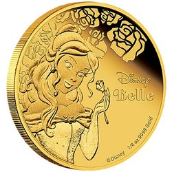 Disney 1/4 oz gold coin - belle