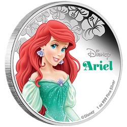 Disney silver coin - ariel