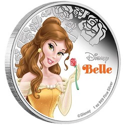 Disney silver coin - belle