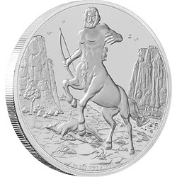 Creatures of greek mythology - centaur silver coin
