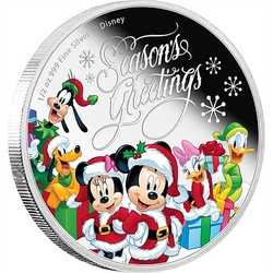 Disney silver coin - season's greetings 2016