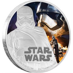 Star wars: the force awakens - captain phasma silver coin