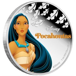 Disney silver coin - pocahontas