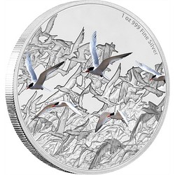 Coins: Great migrations - arctic tern 1 oz silver coin