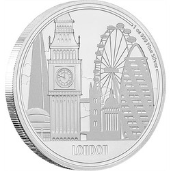 Coins: Great cities - london 1 oz silver coin