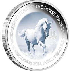 Lunar silver coin - 2014 year of the horse